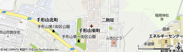 秋田県秋田市手形山東町周辺の地図