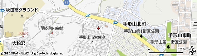 秋田県秋田市手形山西町1周辺の地図