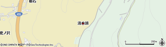 岩手県盛岡市三ツ割（清水頭）周辺の地図