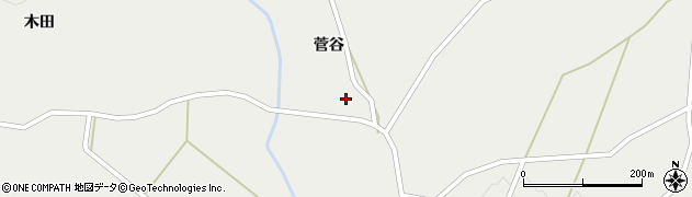 秋田県仙北市西木町桧木内66周辺の地図