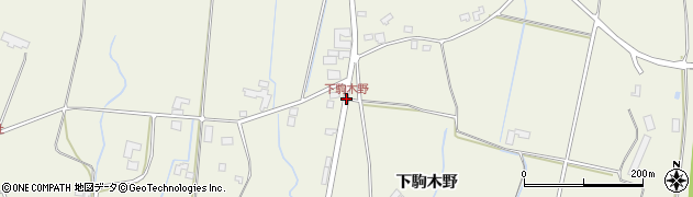 下駒木野周辺の地図