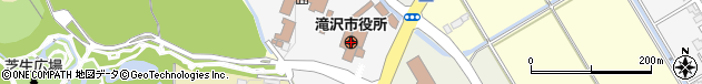 岩手県滝沢市周辺の地図