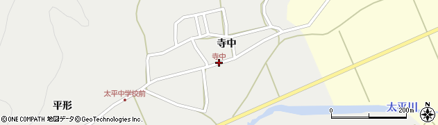 寺中周辺の地図