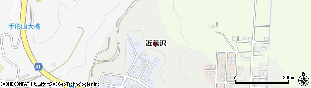 秋田県秋田市広面（近藤沢）周辺の地図