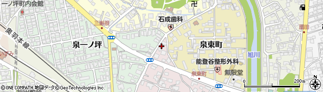 秋田泉郵便局周辺の地図