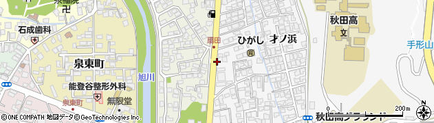 秋田県秋田市手形（上川原）周辺の地図