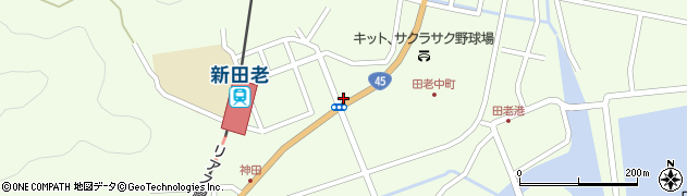 田老郵便局周辺の地図