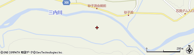 秋田県秋田市河辺三内（高畑）周辺の地図