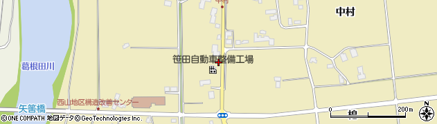 笹田美容室周辺の地図