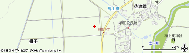 秋田県秋田市柳田馬上田周辺の地図