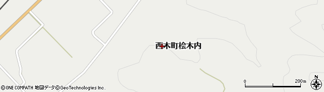 秋田県仙北市西木町桧木内周辺の地図