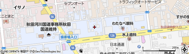 秋田県秋田市泉周辺の地図