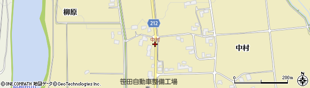 中村周辺の地図