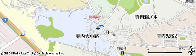 秋田県秋田市寺内大小路3周辺の地図