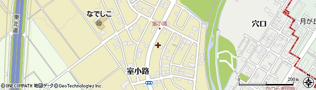 岩手県滝沢市室小路周辺の地図