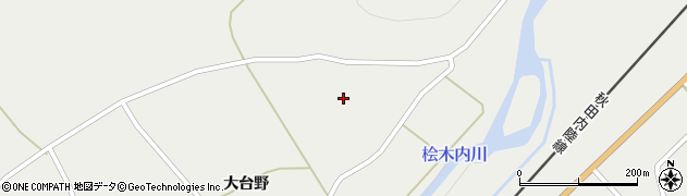 秋田県仙北市西木町桧木内大森周辺の地図