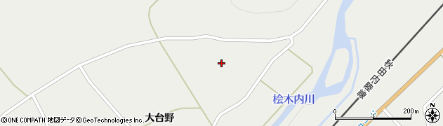 秋田県仙北市西木町桧木内（大森）周辺の地図