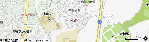 秋田県秋田市手形（中台）周辺の地図