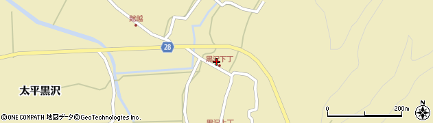 秋田県秋田市太平黒沢砂子沢2周辺の地図
