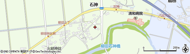 秋田県秋田市柳田石神22周辺の地図