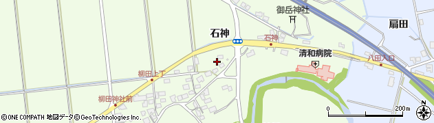 秋田県秋田市柳田石神193周辺の地図