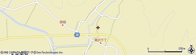 秋田県秋田市太平黒沢砂子沢64周辺の地図