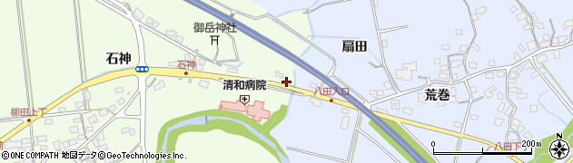 秋田県秋田市柳田石神114周辺の地図