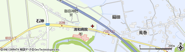秋田県秋田市柳田石神109周辺の地図