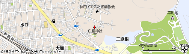 秋田県秋田市外旭川山崎349周辺の地図