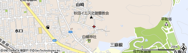 秋田県秋田市外旭川山崎247周辺の地図