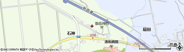 秋田県秋田市柳田石神126周辺の地図