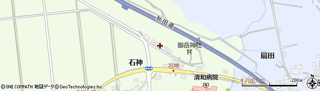 秋田県秋田市柳田石神94周辺の地図