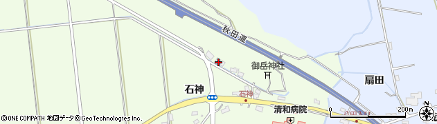 秋田県秋田市柳田石神142周辺の地図
