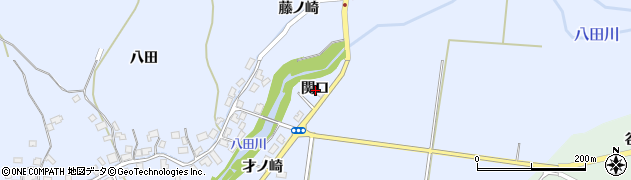 秋田県秋田市太平八田関口周辺の地図