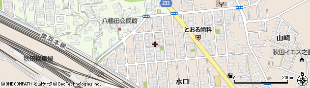 秋田県秋田市外旭川（八幡田）周辺の地図