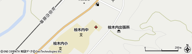 仙北市立桧木内中学校周辺の地図