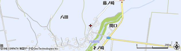 秋田県秋田市太平八田藤ノ崎116周辺の地図