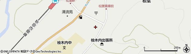 秋田県仙北市西木町桧木内松葉280周辺の地図