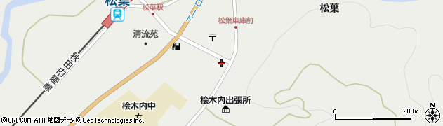 秋田県仙北市西木町桧木内松葉275周辺の地図