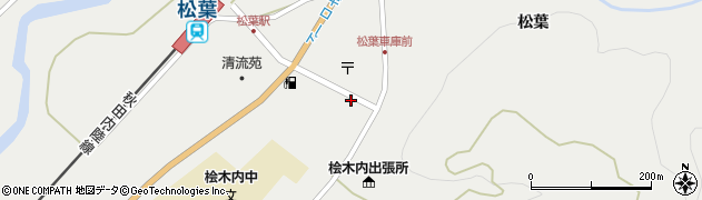 秋田県仙北市西木町桧木内松葉278周辺の地図