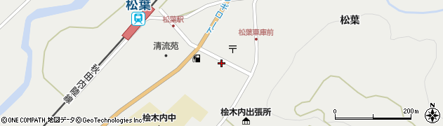 秋田県仙北市西木町桧木内松葉247周辺の地図