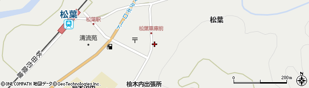 秋田県仙北市西木町桧木内松葉266周辺の地図