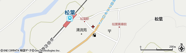 秋田県仙北市西木町桧木内松葉153周辺の地図
