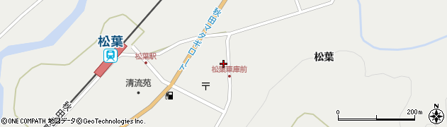 秋田県仙北市西木町桧木内松葉147周辺の地図