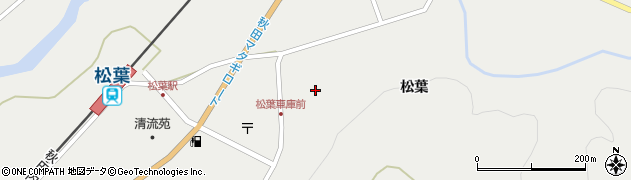 秋田県仙北市西木町桧木内松葉127周辺の地図