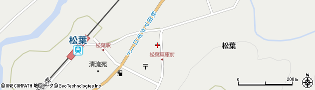 秋田県仙北市西木町桧木内松葉139周辺の地図