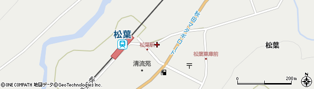 秋田県仙北市西木町桧木内松葉160周辺の地図
