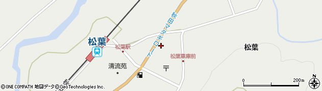秋田県仙北市西木町桧木内松葉151周辺の地図