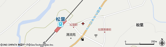 秋田県仙北市西木町桧木内松葉156周辺の地図