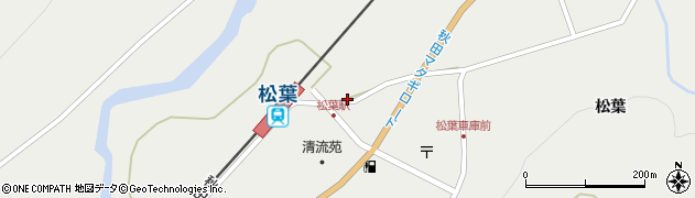秋田県仙北市西木町桧木内松葉36周辺の地図